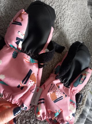 Guantes impermeables para esquí para niña