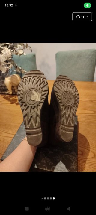 Botines cuña interior marrones