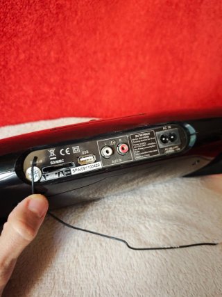Altavoz con Radio Negro/Plateado