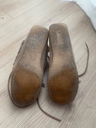 Botines ante con flecos