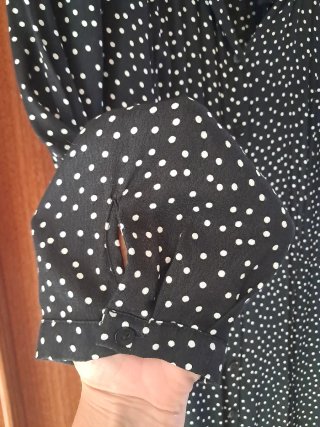 Vestido camisero de lunares
