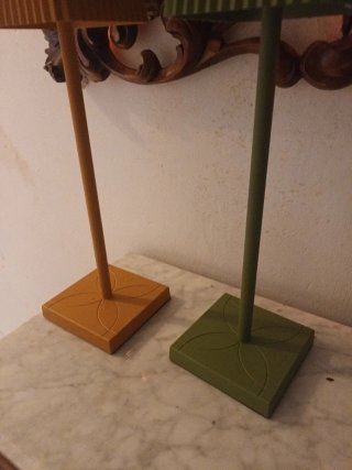 Lámparas LED Recargables (Naranja y Verde)