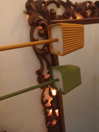 Lámparas LED Recargables (Naranja y Verde)
