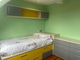 Habitación infantil de cama nido 90cm con cajones