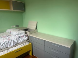 Habitación infantil de cama nido 90cm con cajones