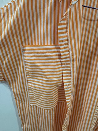 Kimono ZUA rayas naranja y blanco talla única