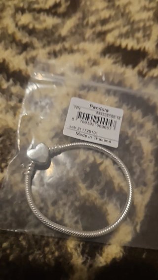 Pulsera Pandora Corazón Plata Talla 16