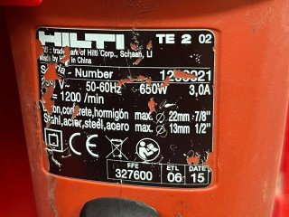 TALADRO PERCUTOR  MARCA HILTI REF. TE 2 02