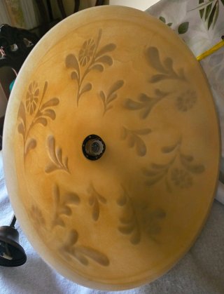 Lampadario grande cucina vetro e metallo