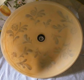 Lampadario grande cucina vetro e metallo