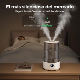 Humidificador ultrasónico silencioso con