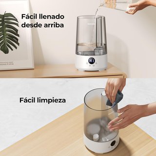 Humidificador ultrasónico silencioso con