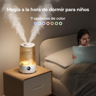 Humidificador ultrasónico silencioso con