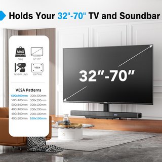 Hemudu soporte TV universal altura ajustable