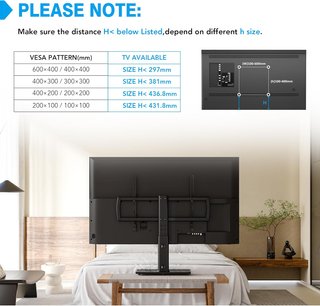 Hemudu soporte TV universal altura ajustable