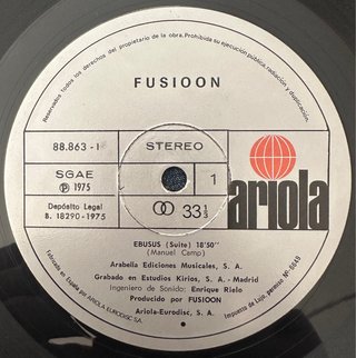 FUSIOON VINILO LP MINORISA ORIGINAL 1975