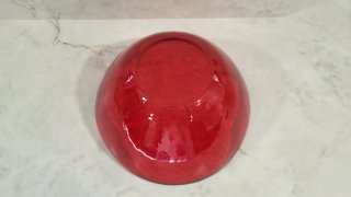 Frutero Ensaladera Cristal Rojo