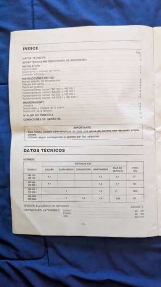 Horno Corberó Cronoline - Buen estado