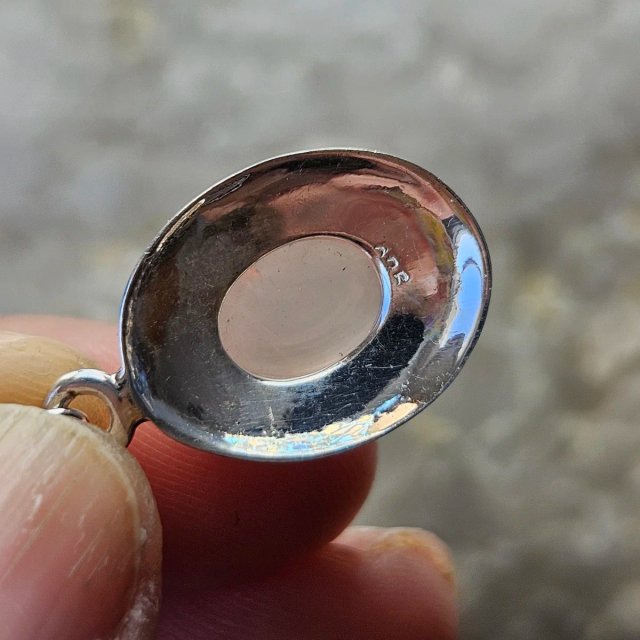 Pendientes Plata 925 Cuarzo Rosa Ovalado