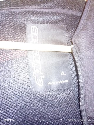 Chaqueta de moto Alpinestars negra