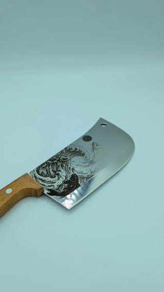 Coltello nuovo personalizzato koi art