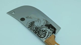 Coltello nuovo personalizzato koi art