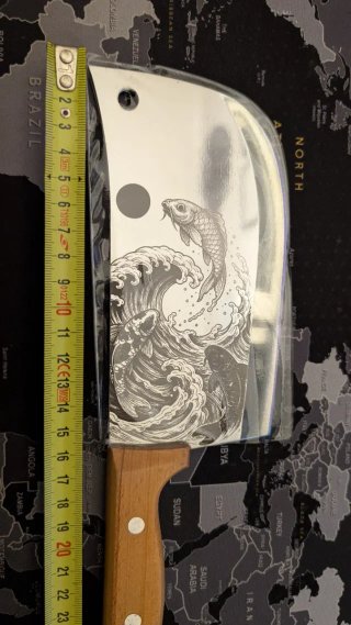 Coltello nuovo personalizzato koi art