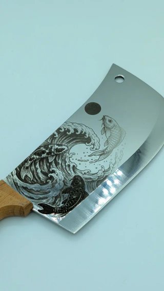 Coltello nuovo personalizzato koi art