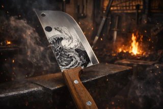 Coltello nuovo personalizzato koi art