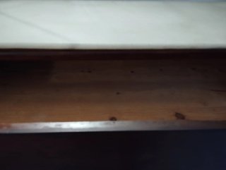 Cómoda antigua nogal tapa mármol