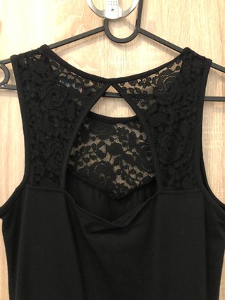 Tubino nero pizzo schiena scoperta