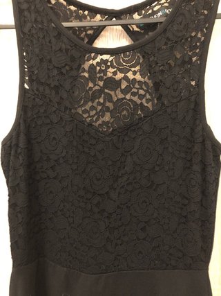 Tubino nero pizzo schiena scoperta