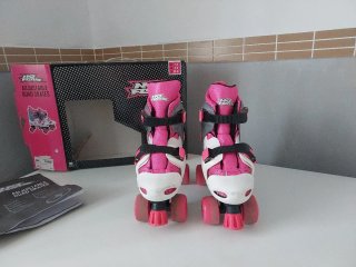 Patines Quad Ajustables Rosa Talla 33-37