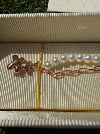 Pulsera Swarovski Oso Rosa