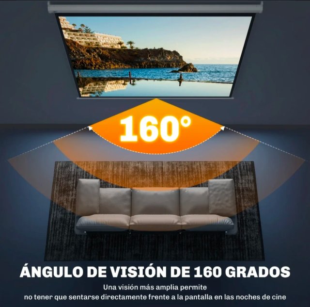 Pantalla de proyección manual 100 pulgadas
