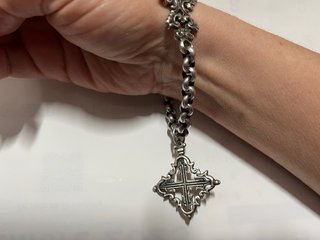 Pulsera Mallorquina Cruz Calatrava Plata