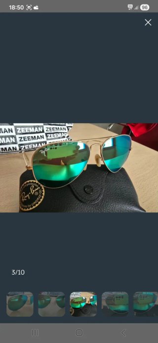 2 Gafas de Sol Ray-Ban Aviator Doradas Naranja