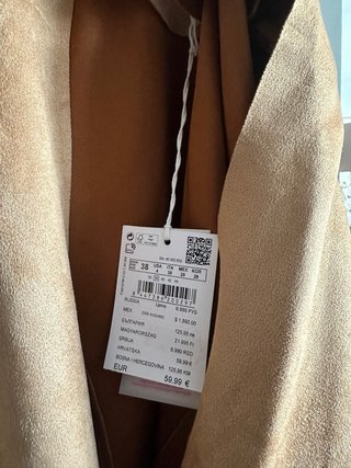 Chaqueta efecto ante Springfield beige NUEVA