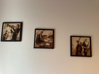 Cuadros de jazz en madera y papel