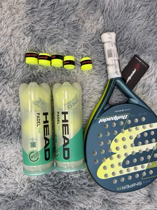 Pala Bullpadel Sniper + Accesorios