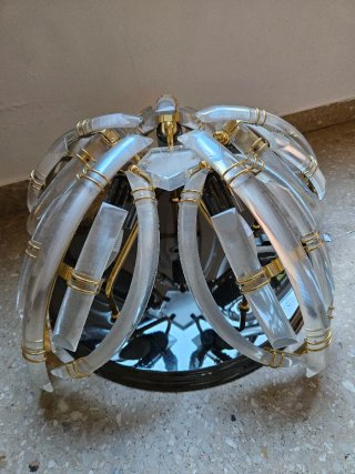 Lámpara de techo moderna cristal y metal