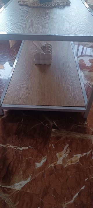 Tavolo da Salotto in Legno e Ferro