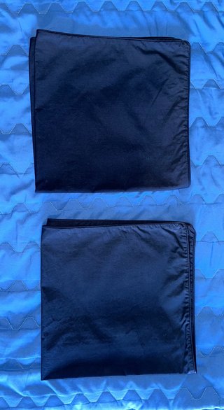 Set 2 federe cuscino 60x60 blu