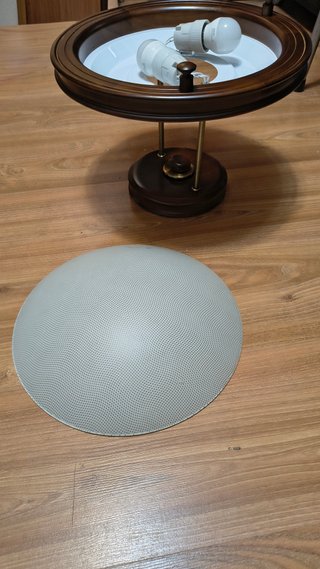 Lámpara de techo, madera nogal