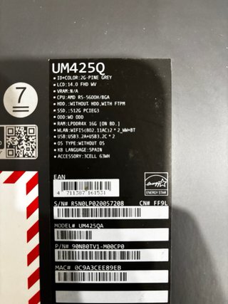 ASUS ZenBook 14 - En Garantía
