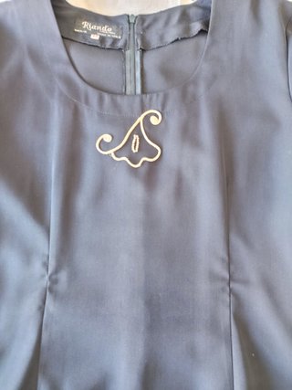 Vestido azul marino vintage de Riande