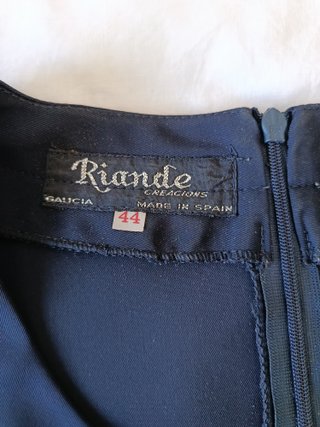 Vestido azul marino vintage de Riande