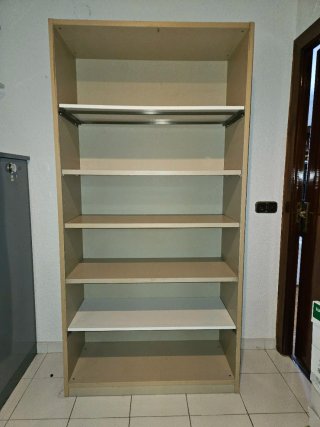 Estantería modular madera y metal