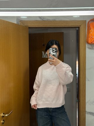 Jersey rosa pastel punto fino