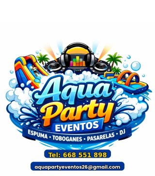 Aqua Party Eventos: Espuma, Toboganes aquaticos, D